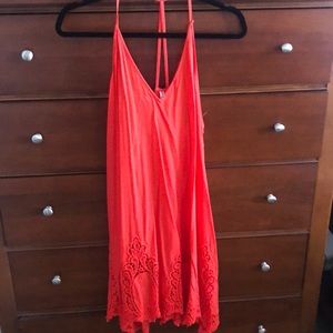 Free People red/orange tank dress